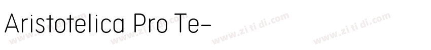 Aristotelica Pro Te字体转换